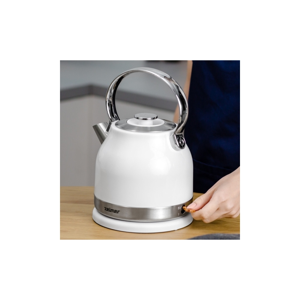 Produktbild för Zelmer ZCK7940, 1,5 l, 2200 W, Rostfritt stål, Vit, Rostfrit...