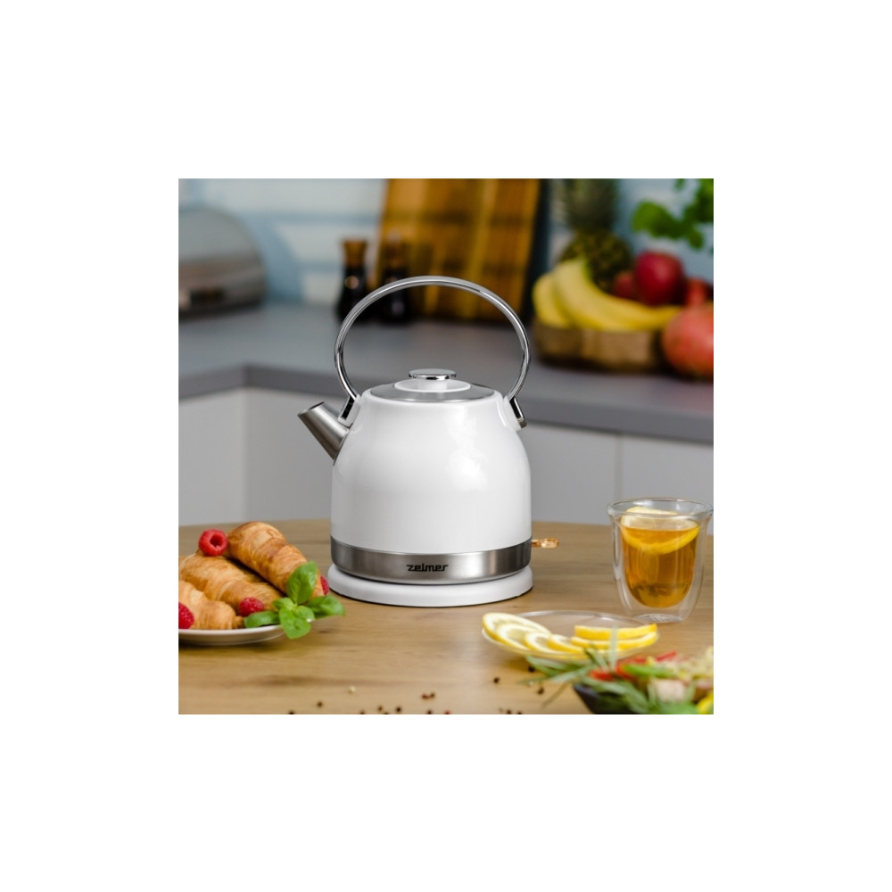 Produktbild för Zelmer ZCK7940, 1,5 l, 2200 W, Rostfritt stål, Vit, Rostfrit...