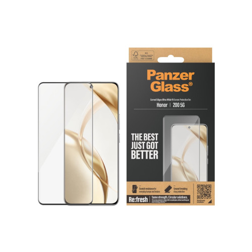 PanzerGlass PanzerGlass - skärmskydd för mobiltelefon - ultra-bred passform, böjda kanter