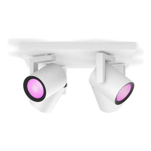 Philips Philips Hue White and Color Ambiance Argenta - spotlight - LED-spotlight x 4 - GU10 - 4.2 W - 16 miljoner färger - 2000-6500 K - vit