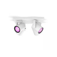 Produktbild för Philips Hue White and Color Ambiance Argenta - spotlight - LED-spotlight x 4 - GU10 - 4.2 W - 16 miljoner färger - 2000-6500 K - vit