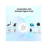 Produktbild för Sonoff SNZB-04P, Trådlös, Wi-Fi, Vit, Dörr/fönster, 30 m, Pl...