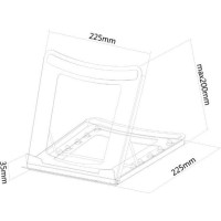 Produktbild för Neomounts NSLS075 ställ - för notebook - svart