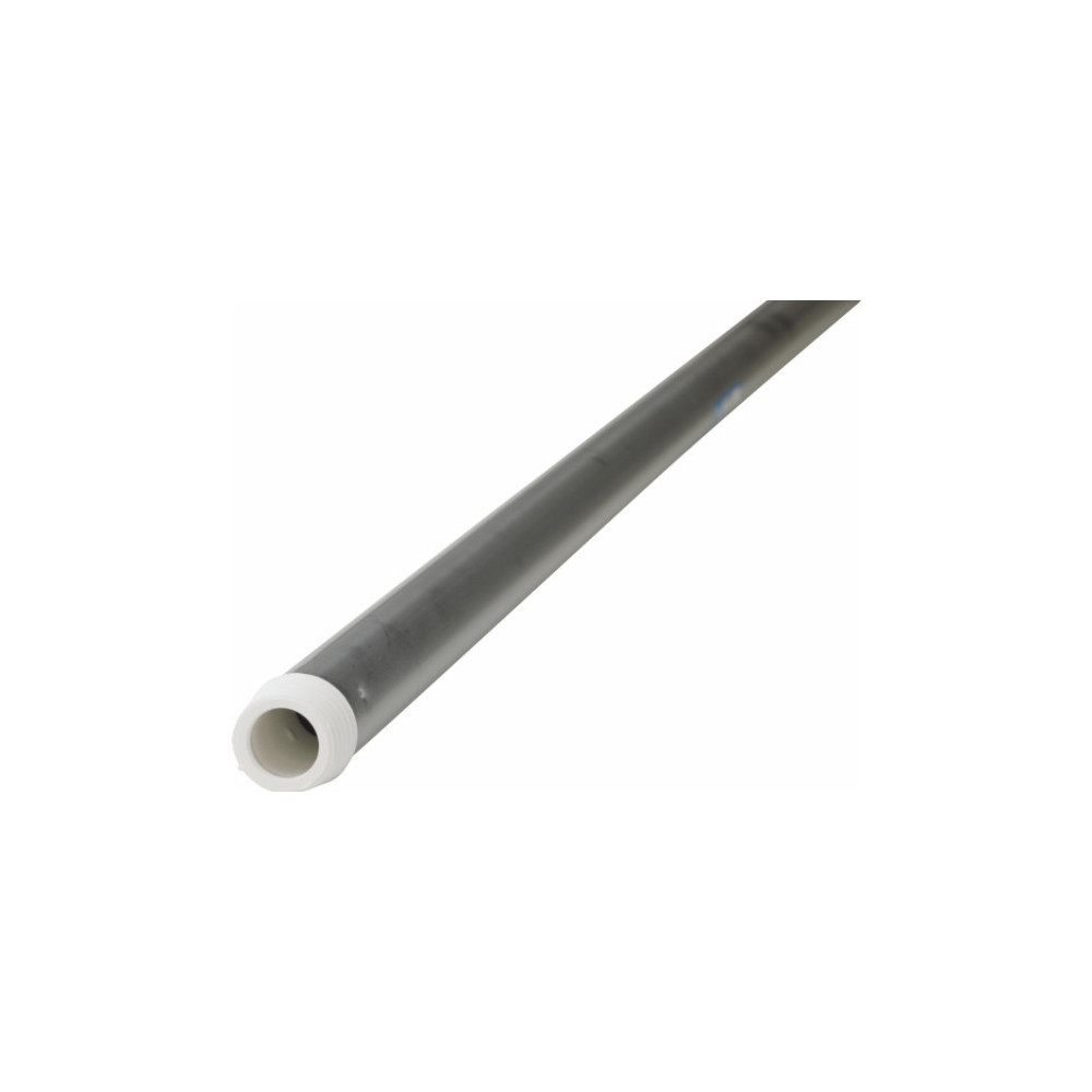 Produktbild för Gängat handtag, Vikan, 150,5x2,2x2,2cm, Ø2,2cm, vit, alumini...