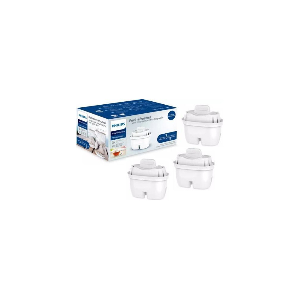 Produktbild för Philips ersättningsfilterpatroner 3st vattenfilter AWP211/31