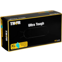Produktbild för Engångshandske, THOR Ultra Tough, XL, grön, nitril, puderfri