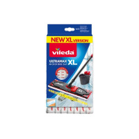 Produktbild för Vileda UltraMax XL, Moppdyna, Röd, Vit, Mikrofiber, 1 styck,...