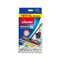 Produktbild för Vileda UltraMax XL, Moppdyna, Röd, Vit, Mikrofiber, 1 styck,...