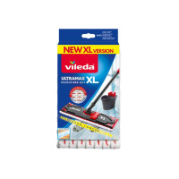 Produktbild för Vileda UltraMax XL, Moppdyna, Röd, Vit, Mikrofiber, 1 styck,...