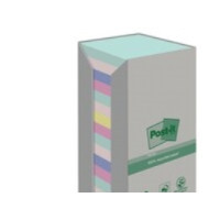 Produktbild för Post-it Recycled 654-1RPT - note - 76 x 76 mm - 1600 ark (16 x 100)
