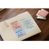 Produktbild för Post-it Recycled 654-1RPT - note - 76 x 76 mm - 1600 ark (16 x 100)