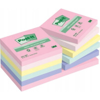Produktbild för Post-it Recycled 654-1RPT - note - 76 x 76 mm - 1600 ark (16 x 100)