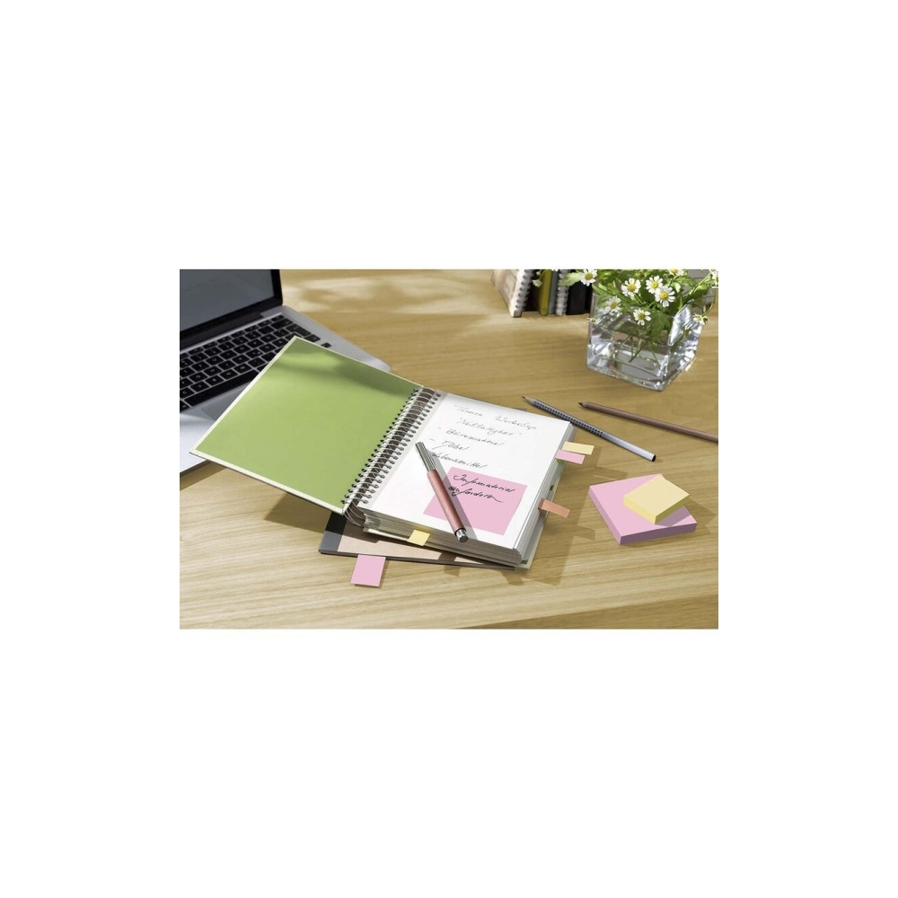 Produktbild för Post-it Recycled 654-1RPT - note - 76 x 76 mm - 1600 ark (16 x 100)