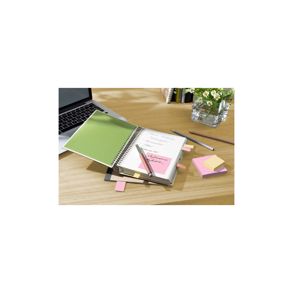 Produktbild för Post-it Recycled 654-1RPT - note - 76 x 76 mm - 1600 ark (16 x 100)