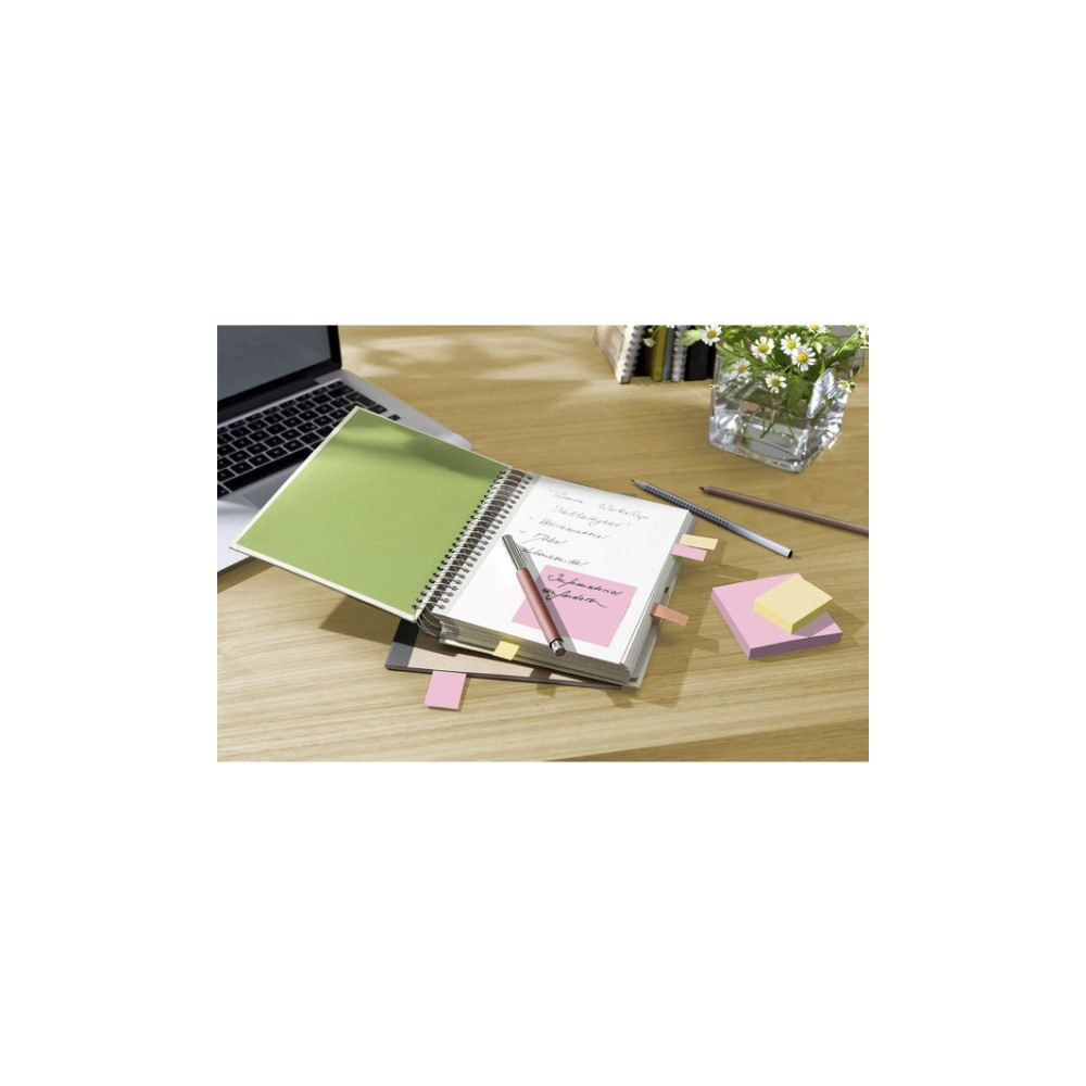Produktbild för Post-it Recycled 654-1RPT - note - 76 x 76 mm - 1600 ark (16 x 100)