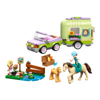 Produktbild för LEGO Friends 42695 - Häst & Fölet Transportående - byggsats