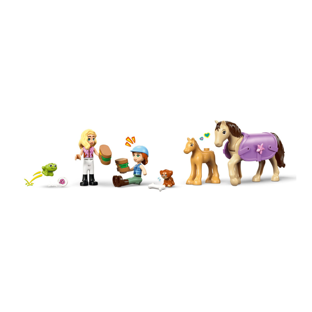 Produktbild för LEGO Friends 42695 - Häst & Fölet Transportående - byggsats