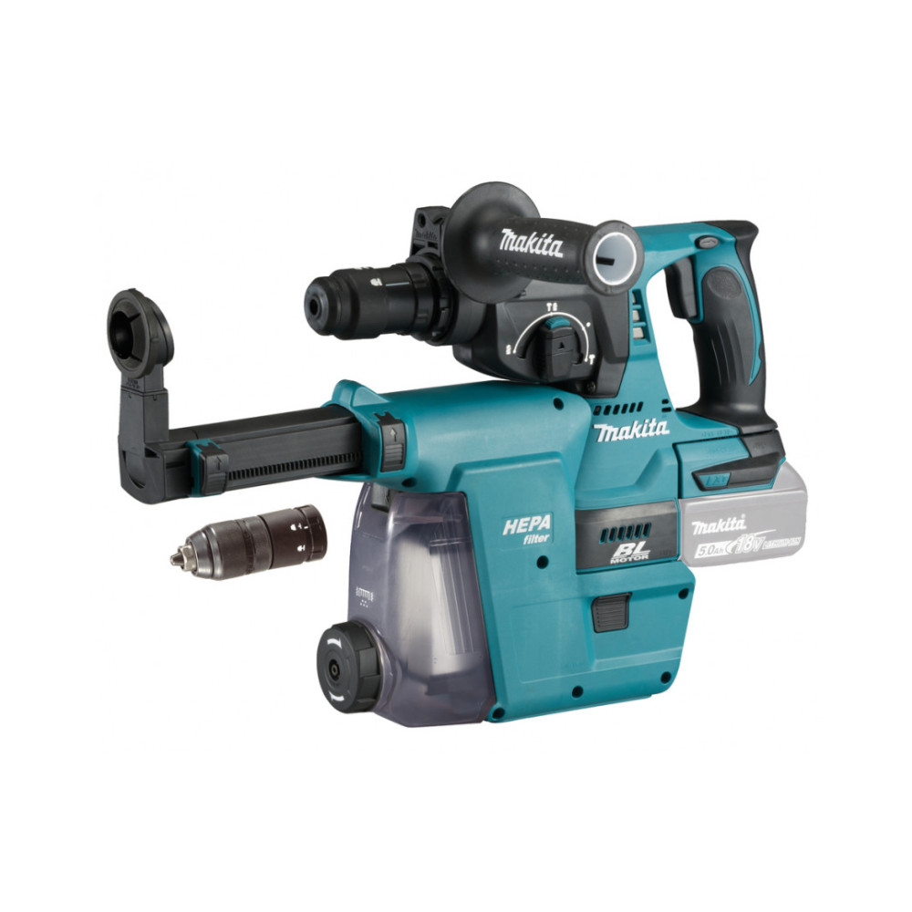 Produktbild för Makita DHR243ZJW batteridriven slagborr 18 V, SDS-PLUS, 2,0J...