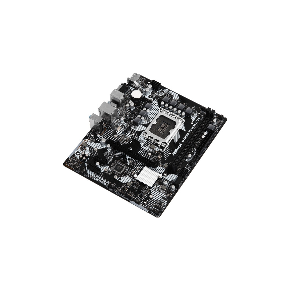 Produktbild för ASRock B760M-HDV/M.2 D4 - moderkort - micro ATX - LGA1700-uttag - B760