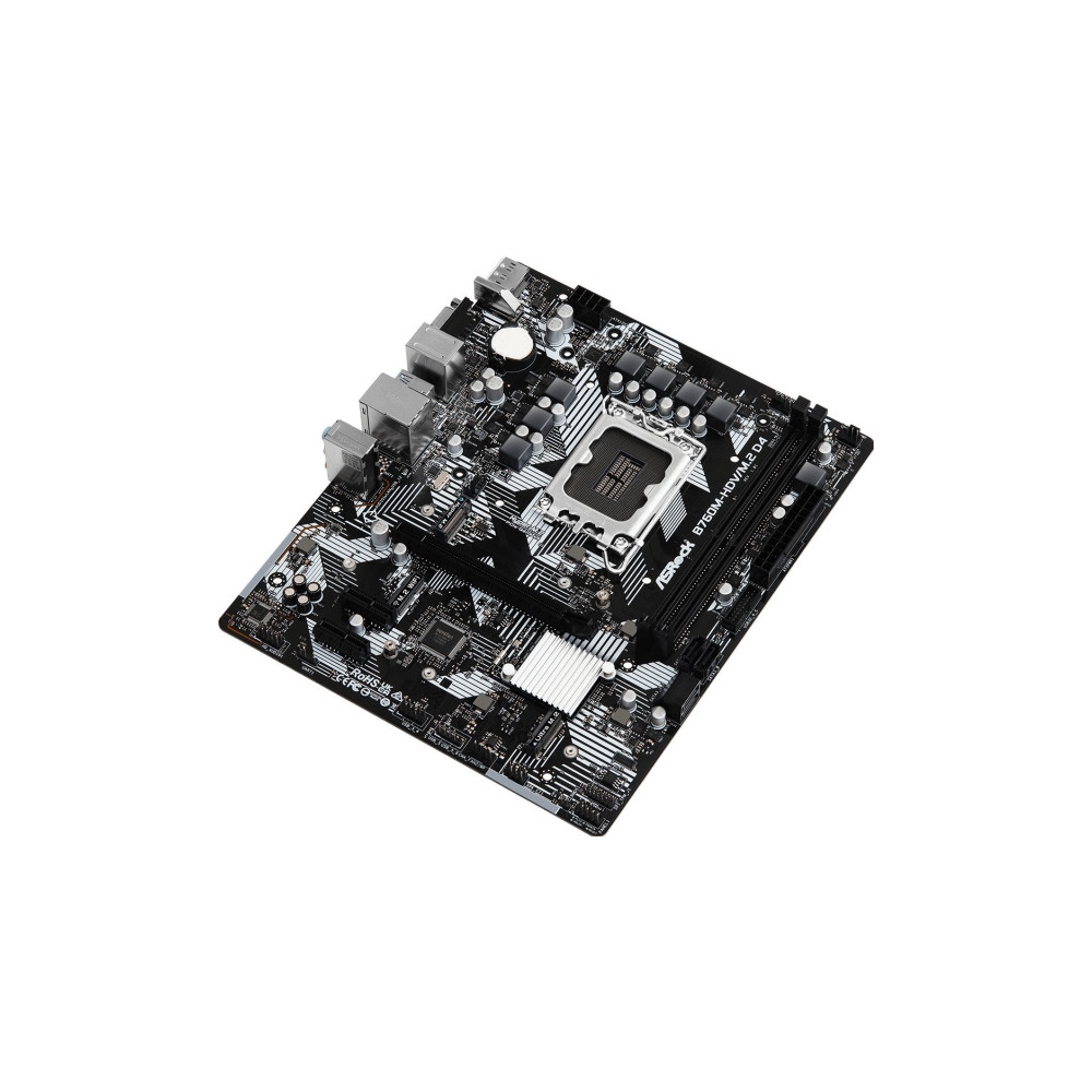 Produktbild för ASRock B760M-HDV/M.2 D4 - moderkort - micro ATX - LGA1700-uttag - B760