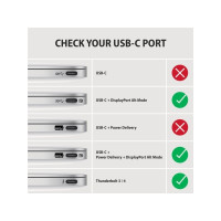 Produktbild för AXAGON RVC-HI2MC - videokort - USB-C / HDMI - 1.8 m