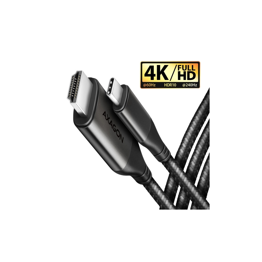 Produktbild för AXAGON RVC-HI2MC - videokort - USB-C / HDMI - 1.8 m