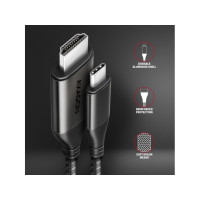 Produktbild för AXAGON RVC-HI2MC - videokort - USB-C / HDMI - 1.8 m