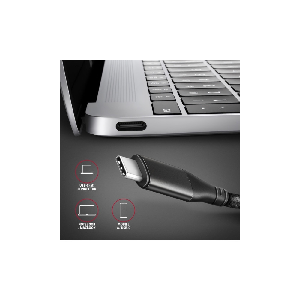 Produktbild för AXAGON RVC-HI2MC - videokort - USB-C / HDMI - 1.8 m