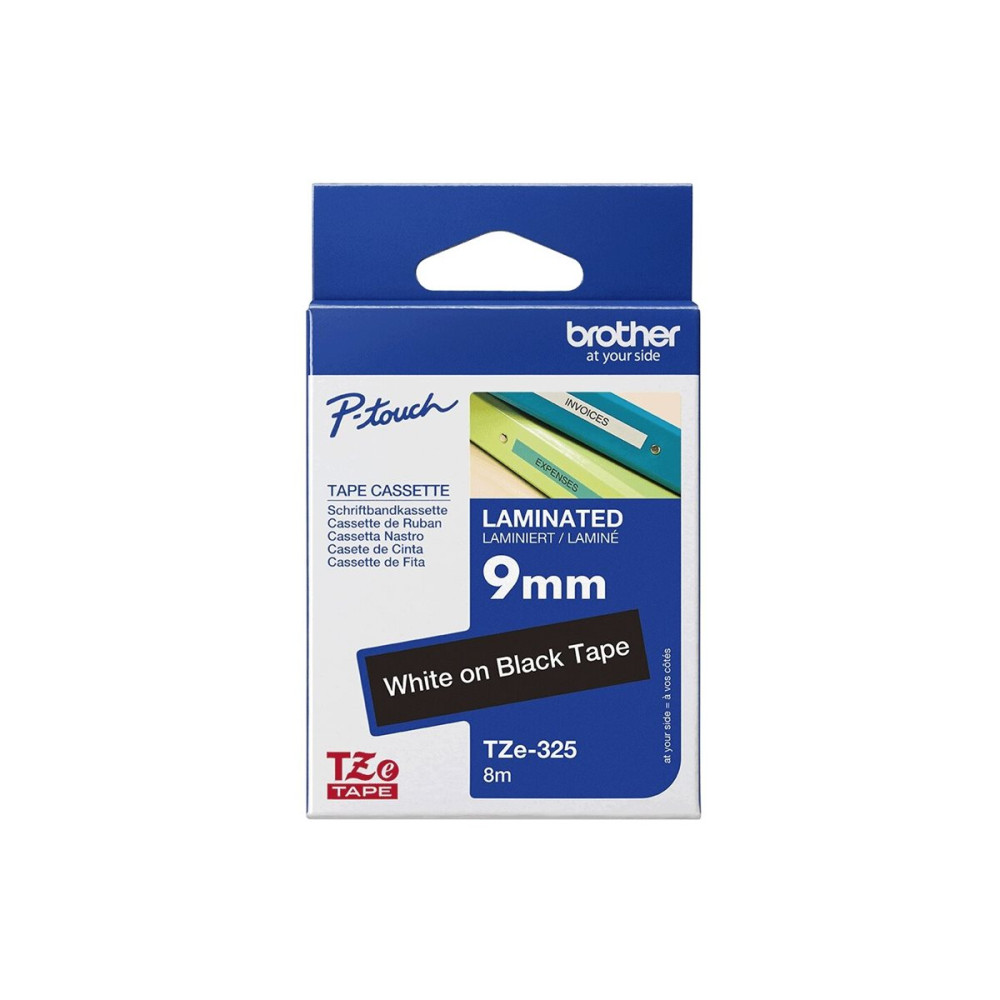 Produktbild för Brother TZe-325 - bandlaminat - 1 kassett(er) - Rulle (0,9 cm x 8 m)