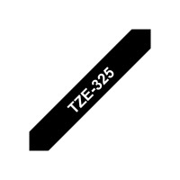Produktbild för Brother TZe-325 - bandlaminat - 1 kassett(er) - Rulle (0,9 cm x 8 m)