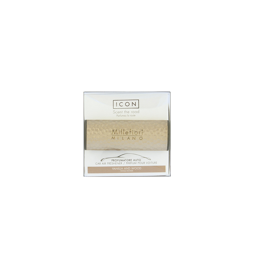 Produktbild för Millefiori Milano Icon Metal Vanilla & Wood car fragrance