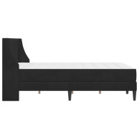 Produktbild för Sängram med madrass med madrass Svart 140 x 190 cm Sammet