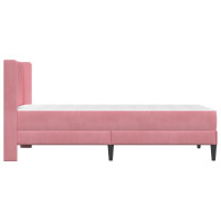 Produktbild för Sängram med madrass med huvudgavel Rosa 80 x 200 cm Sammet