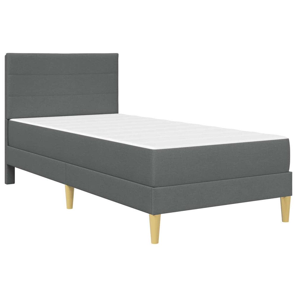 Produktbild för Sängram Mörkgrå 80 x 200 cm Polyester