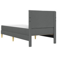 Produktbild för Sängram Mörkgrå 80 x 200 cm Polyester