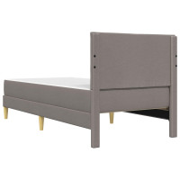 Produktbild för Sängram Taupe 80 x 200 cm Polyester