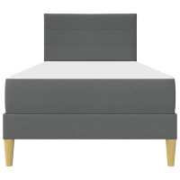 Produktbild för Sängram Mörkgrå 90 x 190 cm Polyester