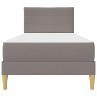 Produktbild för Sängram Taupe 90 x 190 cm Polyester