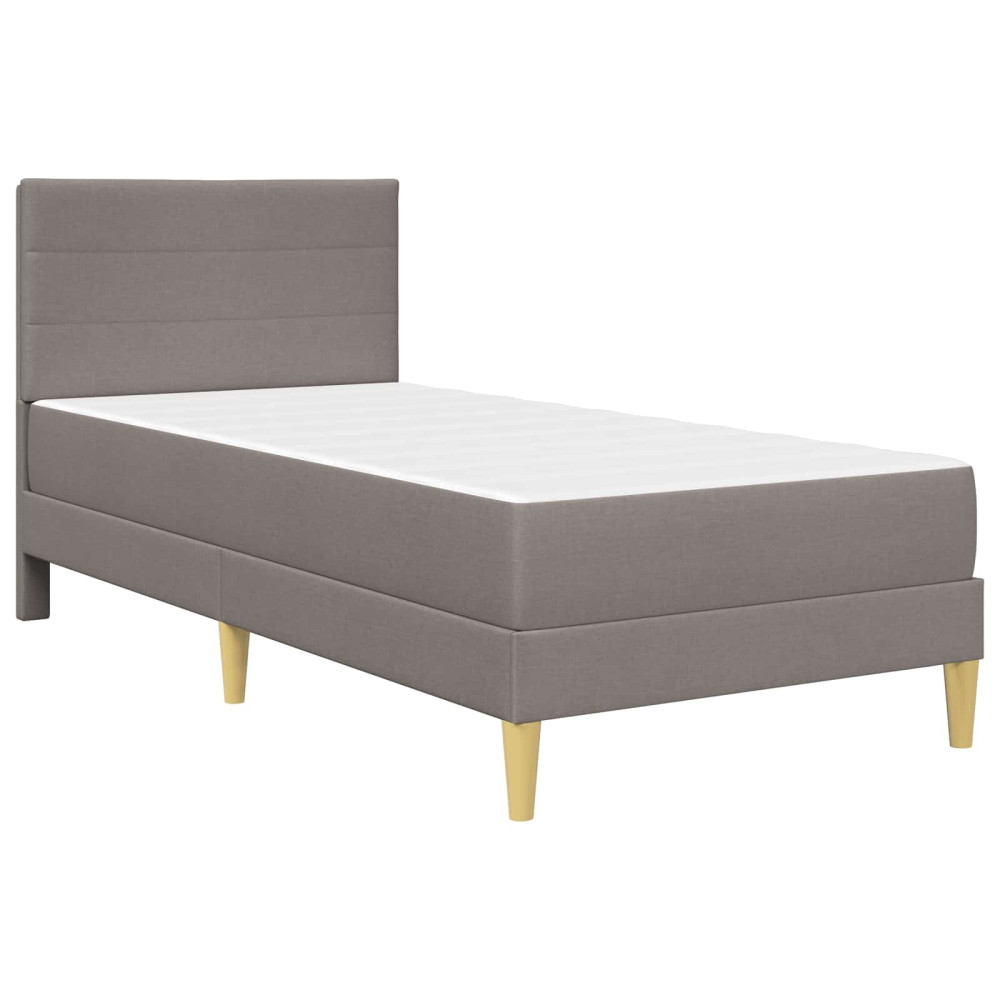 Produktbild för Sängram Taupe 90 x 200 cm Polyester