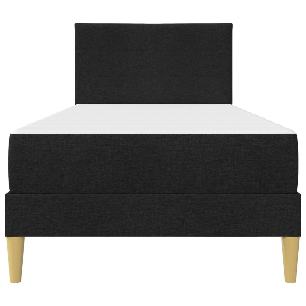 Produktbild för Sängram Svart 100 x 200 cm Polyester