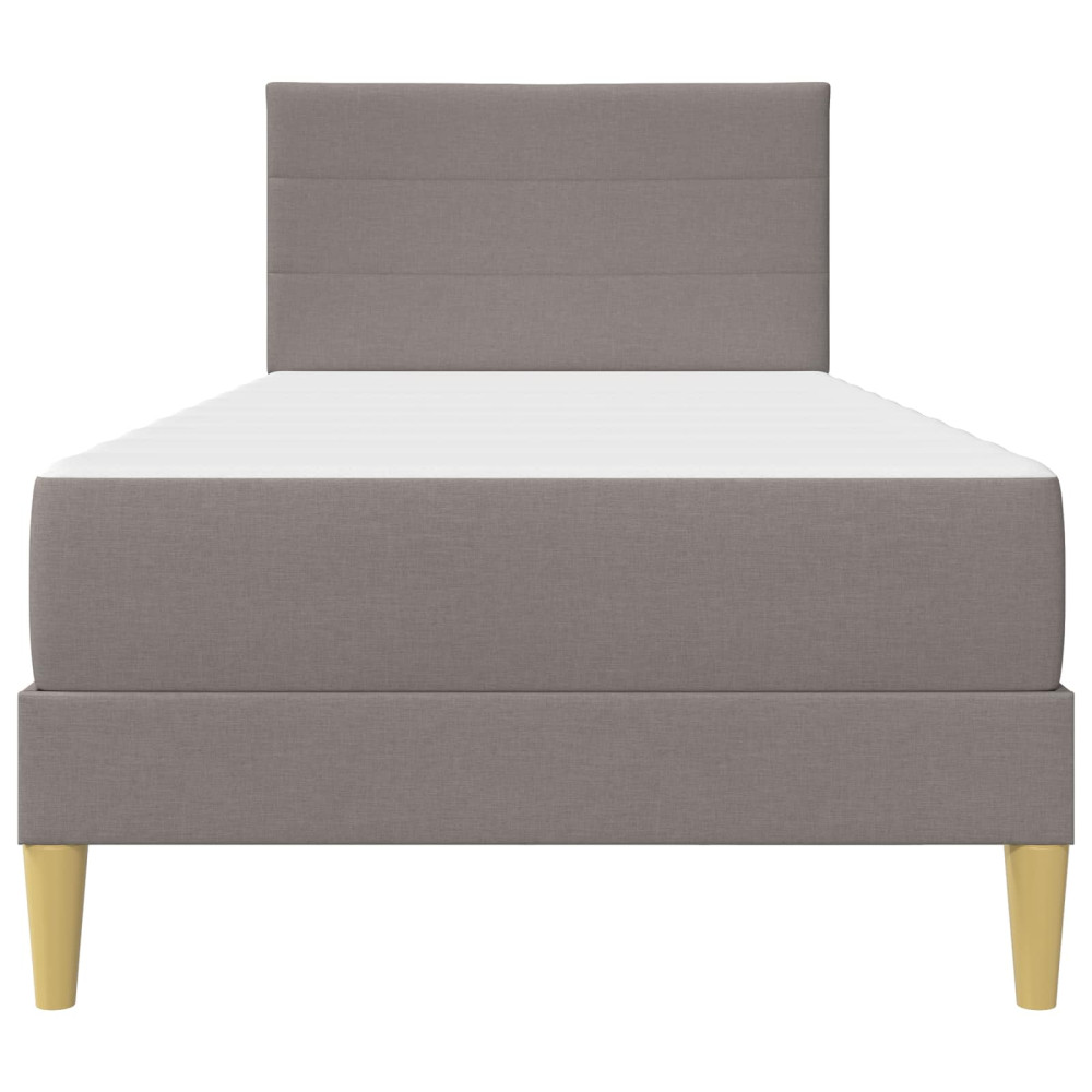Produktbild för Sängram Taupe 100 x 200 cm Polyester