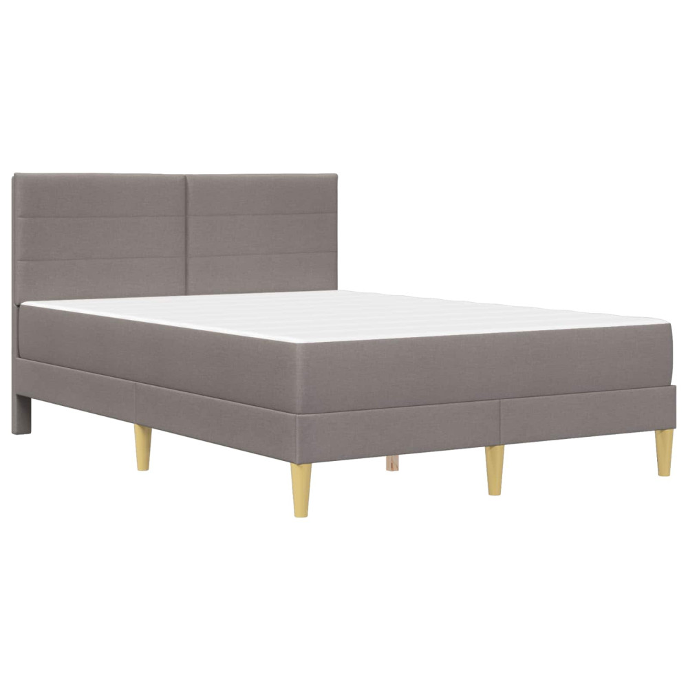 Produktbild för Sängram Taupe 120 x 200 cm Polyester