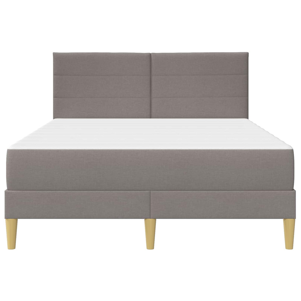 Produktbild för Sängram Taupe 120 x 200 cm Polyester