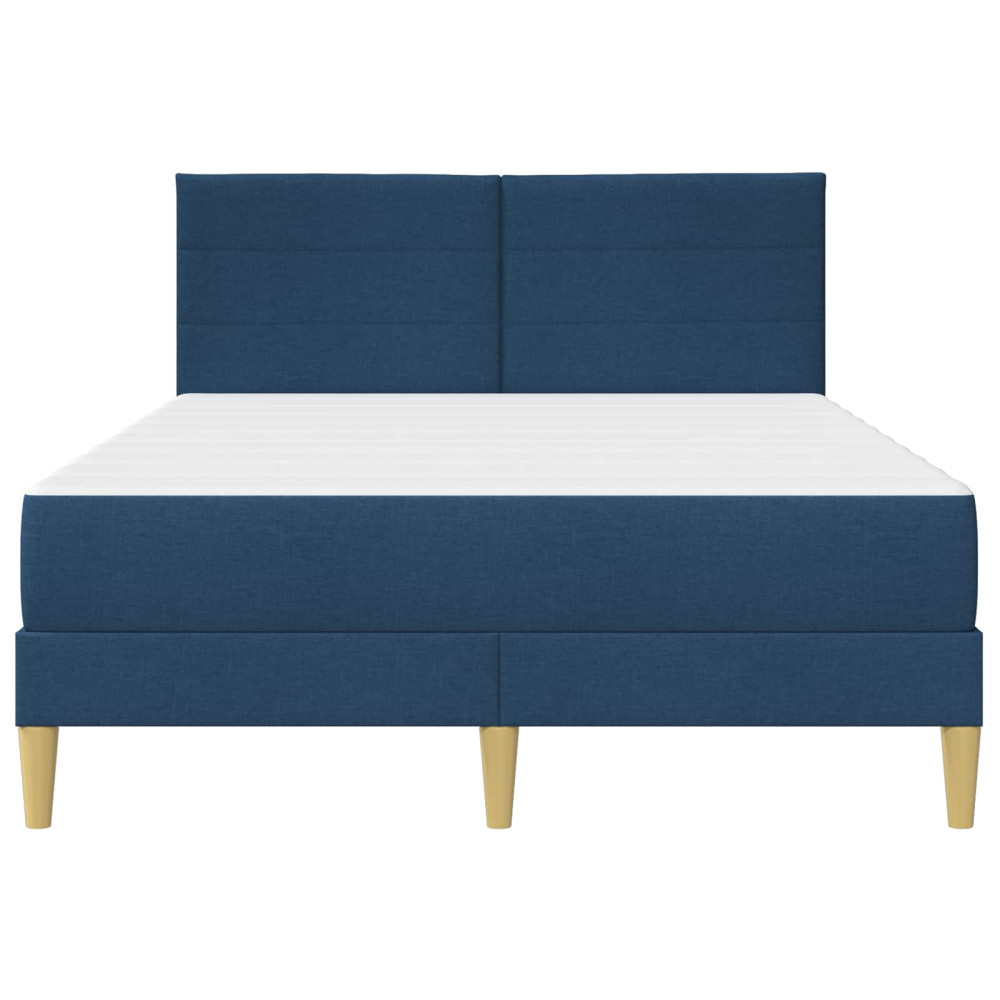 Produktbild för Sängram Blå 120 x 200 cm Polyester