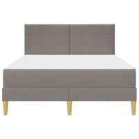 Produktbild för Sängram Taupe 140 x 200 cm Polyester