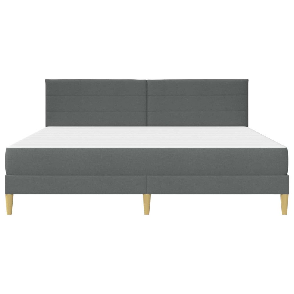 Produktbild för Sängram Mörkgrå 180 x 200 cm Polyester
