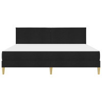 Produktbild för Sängram Svart 180 x 200 cm Polyester