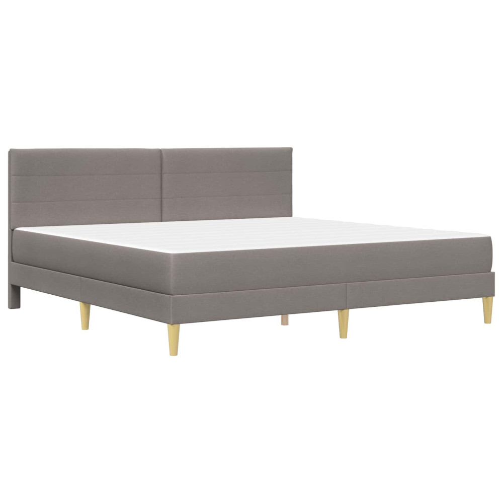 Produktbild för Sängram Taupe 180 x 200 cm Polyester