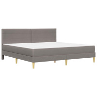 Produktbild för Sängram Taupe 180 x 200 cm Polyester