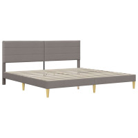 Produktbild för Sängram Taupe 180 x 200 cm Polyester